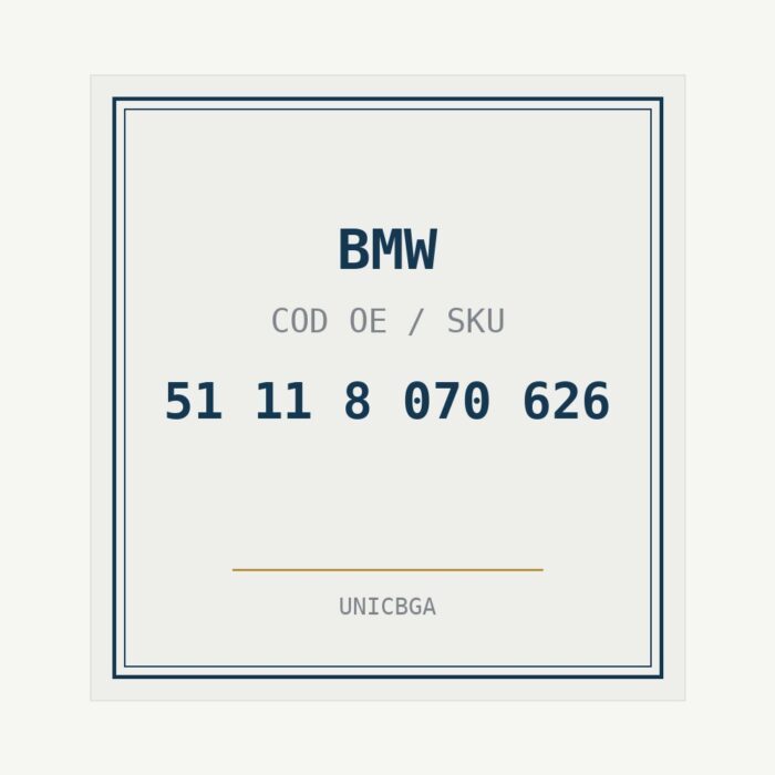 BMW cod piesa 51 11 8 070 626 BMW cod piesa 51 11 8 070 626