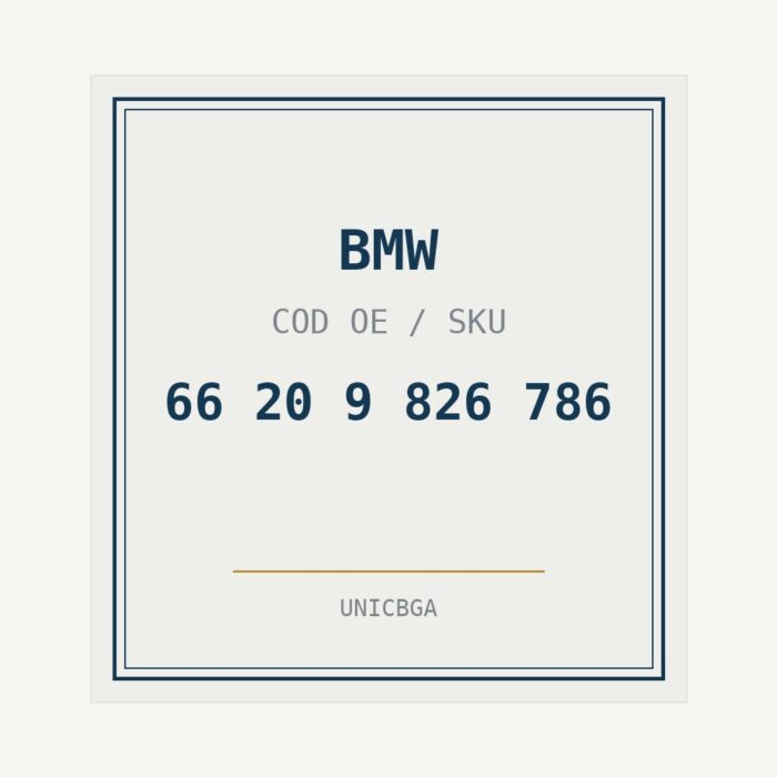 BMW cod piesa 66 20 9 826 786 BMW cod piesa 66 20 9 826 786