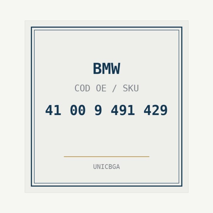 BMW cod piesa 41 00 9 491 429 BMW cod piesa 41 00 9 491 429