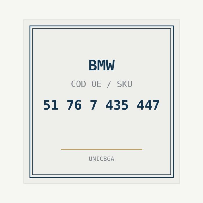 BMW cod piesa 51 76 7 435 447 BMW cod piesa 51 76 7 435 447