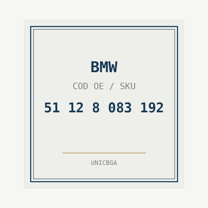 BMW cod piesa 51 12 8 083 192 BMW cod piesa 51 12 8 083 192