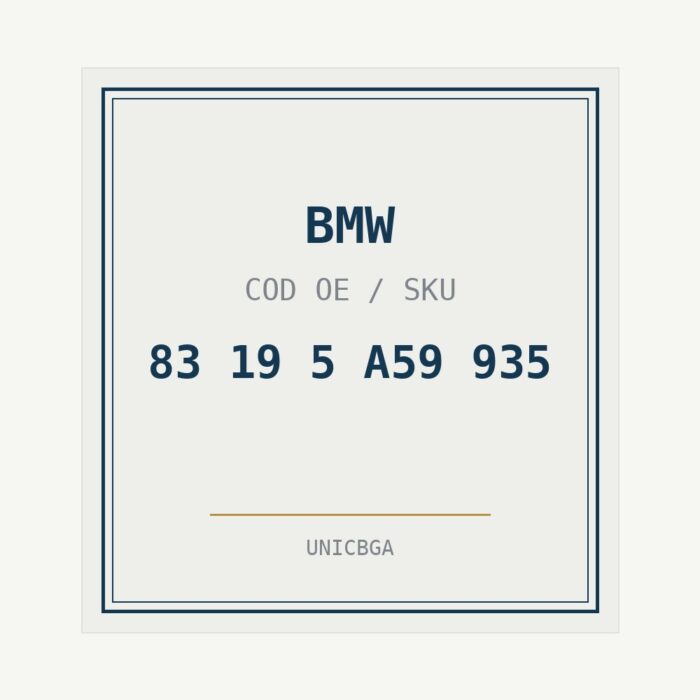BMW cod piesa 83 19 5 A59 935 BMW cod piesa 83 19 5 A59 935