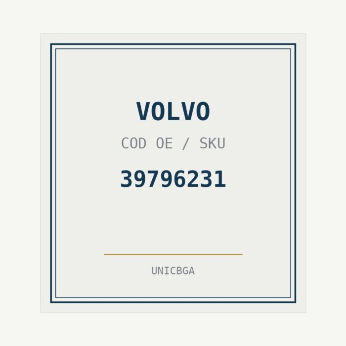 VOLVO cod piesa 39796231 VOLVO cod piesa 39796231
