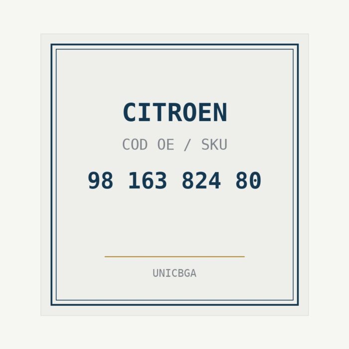 CITROEN cod piesa 98 163 824 80 CITROEN cod piesa 98 163 824 80