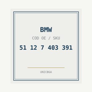 BMW cod piesa 51 12 7 403 391